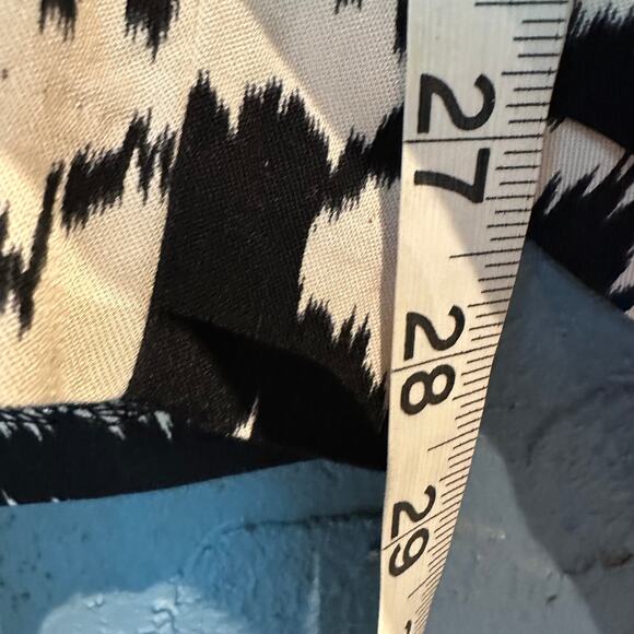 NWT Old Navy Size Large Animal Print Trouser Pants Palazzo Pants Black White - Picture 6 of 10